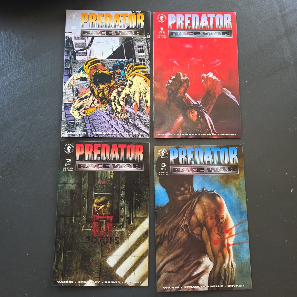 Predator Race War 0 1 2 3 Comic Lot Dark Horse 1993 Vachss
